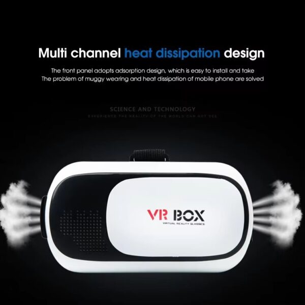 VR Box - 3D Virtual Reality Box with remote | Adjustable Head Strap 3D VR Headset For phone - Image 12