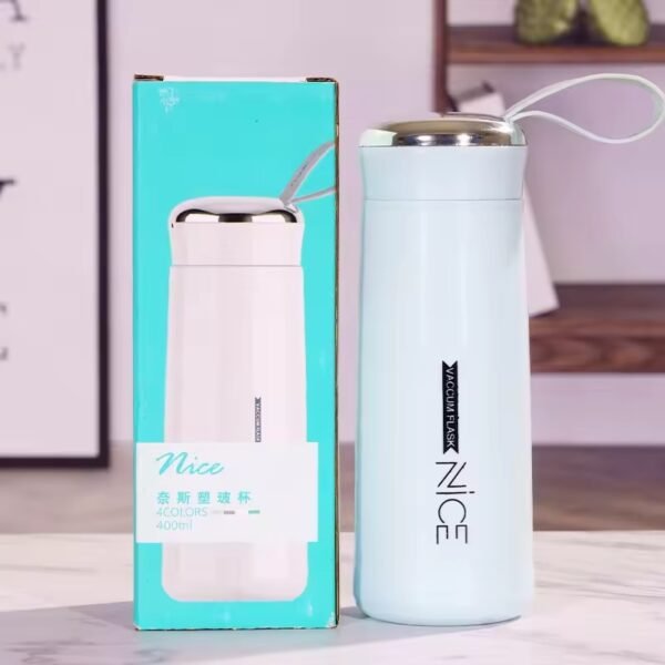 Nice Glass Bottle Water Mini Flask Bottle With Vaccum Flask And Loop Temperature Resistant,400ml (random Colors) - Image 12