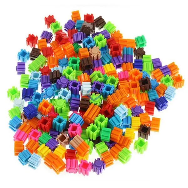Rocket educational Rainbow Color building blocks toy for kids - 192 Pcs - Image 4