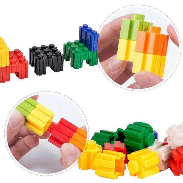 Rocket educational Rainbow Color building blocks toy for kids - 192 Pcs - Image 13