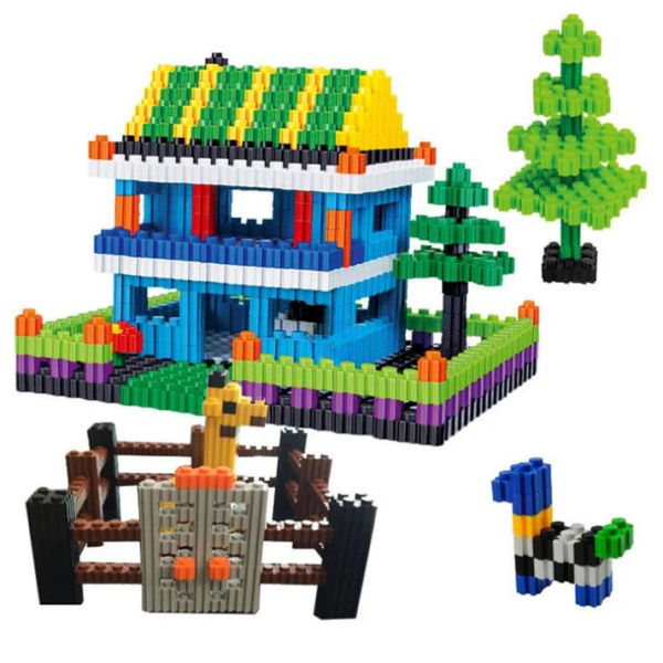 Rocket educational Rainbow Color building blocks toy for kids - 192 Pcs - Image 15
