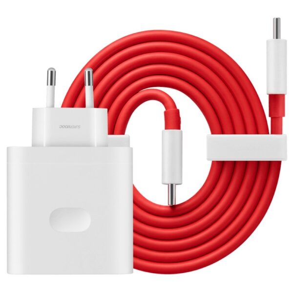 One 1+ plus 160W SuperVOOC Super Fast charging with Type C TO C Charging Cable Flat Pin