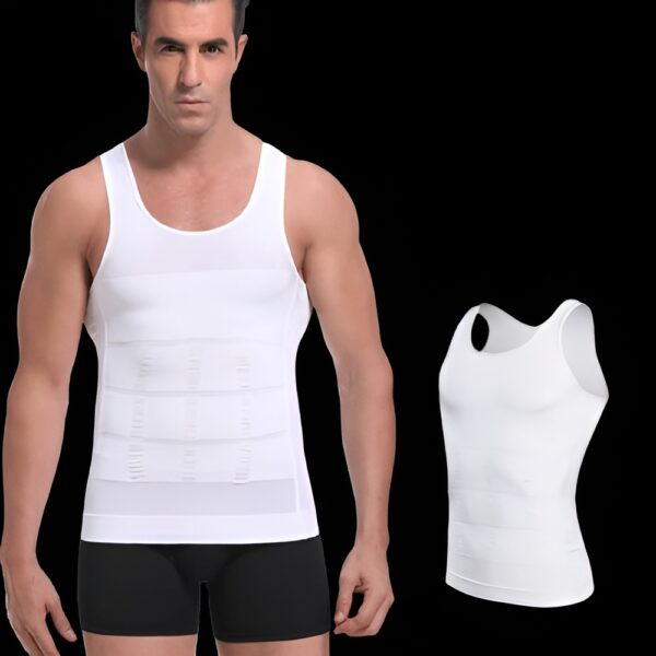 Slim N Fit Body Shaper Vest Shirt – Tank Top Sleeveless Shape wear For Men - Image 6