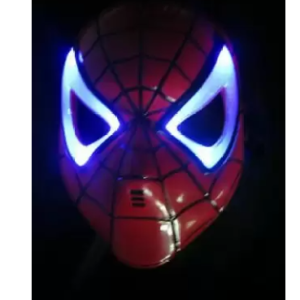 LED Glowing Superhero Light Spider Man Mask Children's Cartoon Mask Spider-man Toy Glow Lamp Spider man For Kids child