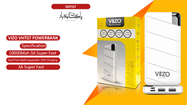 VHT-07 FAST Power bank for Mobile, Bluetooth Speakers or any Rechargeable items - Image 2