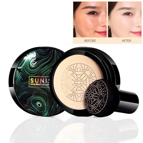 Sunisa Foundation Base 20g Waterproof Mushroom Head Air Cushion BB Cream Nude Liquid Foundations  (with yanqina 36H liner ) - Image 3