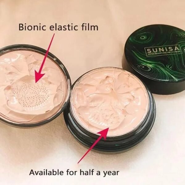 Sunisa Foundation Base 20g Waterproof Mushroom Head Air Cushion BB Cream Nude Liquid Foundations  (with yanqina 36H liner ) - Image 4