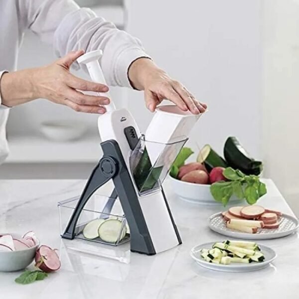 Mandoline Food Slicer Vegetable Cutter, Safe Food Chopper (random color) - Image 9