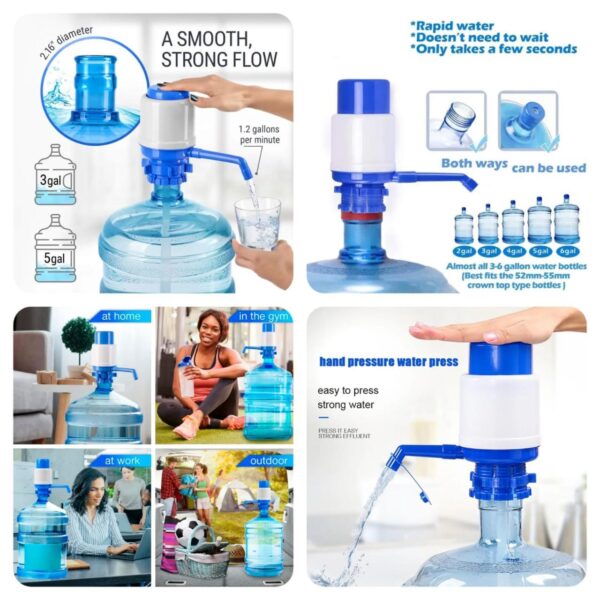 Manual Hand Press Pump Water Dispenser - Image 2