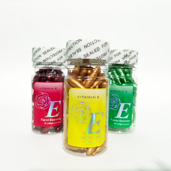 Essence of Facial Skincare: Vitamin E Capsules - 90 Pcs for Nourished Skin