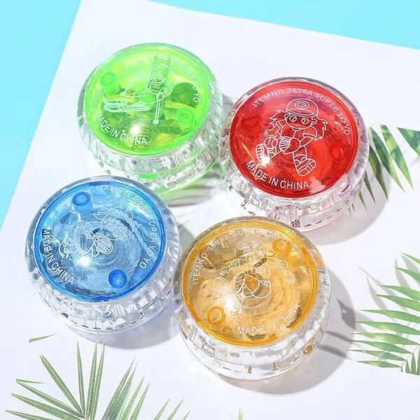 Pack of 12 Led Toys Yo yo Sport Toys Yo Yo Flashing Plastic for Kids - Image 7