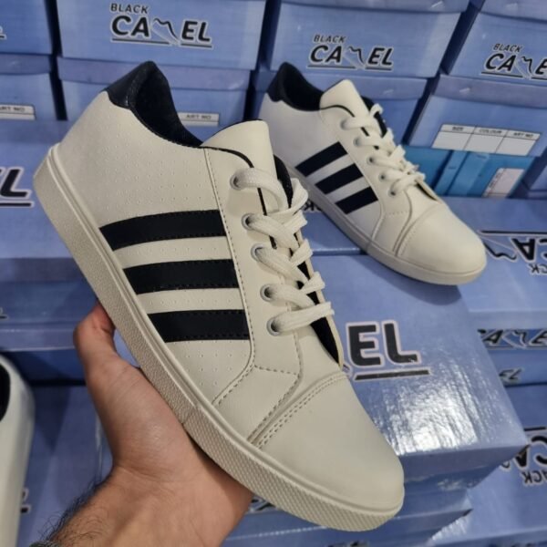 Black Stripe Canvas Sneakers  (Rotterdam (991) - 41-44) - Image 5