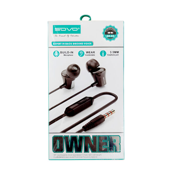 SOVO SH-02 OWNER High-Quality, Noise-Reducing Handsfree | Earphone for Mobile - Image 6