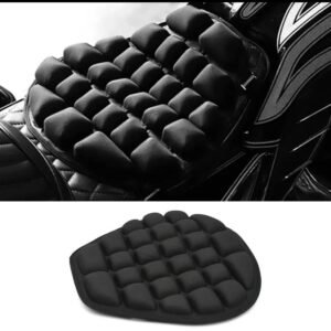 Motorcycle Seat Cushion, 3D Pressure Relief Design Breathable Motorcycle Air Seat Pad Shock Absorption Comfortable Motorcycle Seat Cushion for Long Rides(random color )