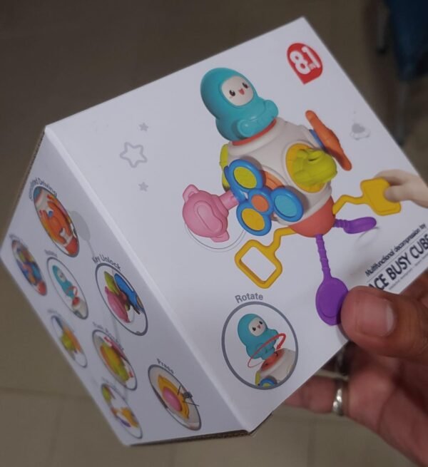 8 in 1 Multi functional Busy Activity Toy | Infant Montessori Activities Busy Board Cubes,Baby Educational Learning Toys for 6-18 Months Boys & Girls, Airplane Car Travel Toys for Kids Gifts - Image 3