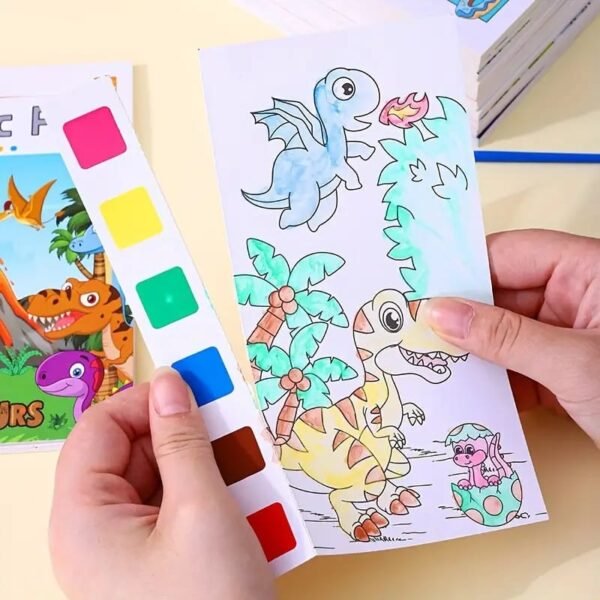 Watercolor Illustration Painting Book 12 Pages  (Random Designs) - Image 4