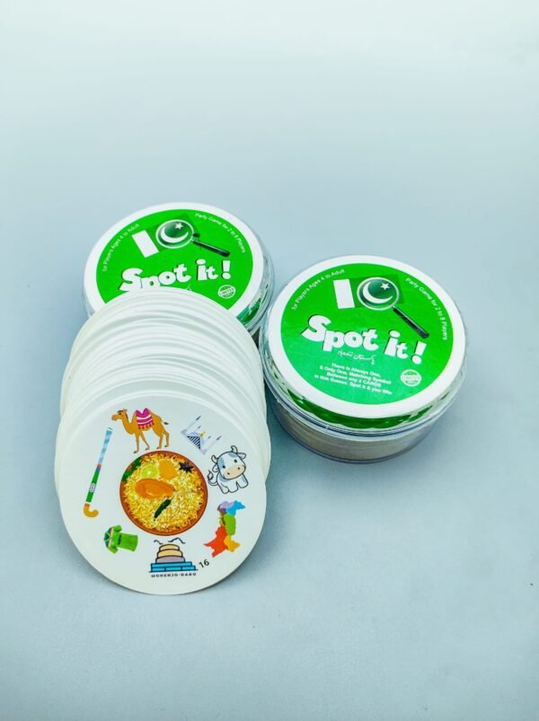Pakistani Spot it! Active Play Family Game 46 Cards  | Multiplayer Indoor Cards game for kids, Men and women Fun Games - Image 3