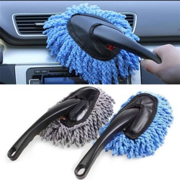 Car Wash Microfiber Cleaning Brush Cleaning Dusts Mop Bristles Strong Water Absorption (Random Colors) - Image 2