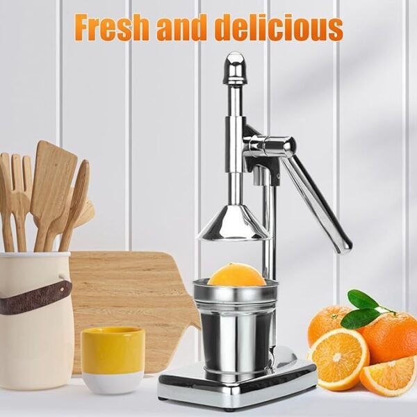 Manual Juicer, Hand Press Citrus Presser with Stainless Steel Cup, Portable Countertop Juice Squeezer for Lemon (Random color) - Image 12