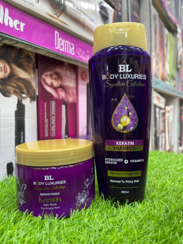 Body Luxuries 2 In 1 Keratin Deal Shampoo 400ml + Mask 300gm - Image 2