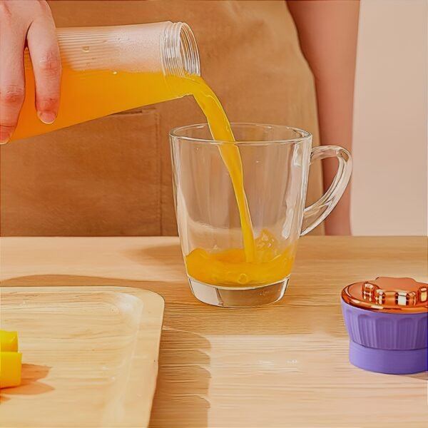 Crown Type Usb Juicer | Mini Fast 6 Blade Juicer Blender Usb Rechargeable For Traveling (400ml) - Image 4