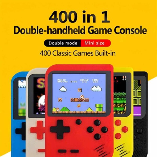 SUP Handy Video Game Box with 400 Games - Rechargeable  (Mix/Random color)