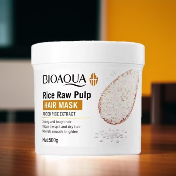 Bioaqua Rice Raw Pulp Hair Mask 500g - Image 3