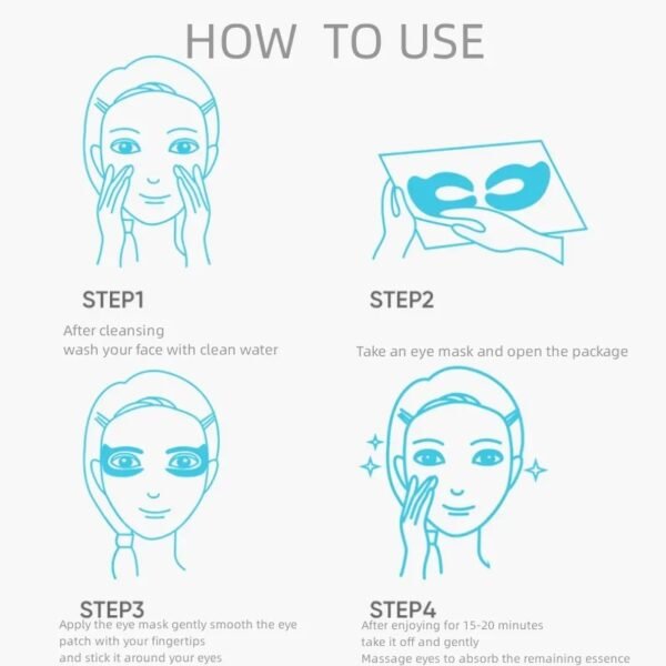 10pcs / 1 Box Eyes Bag Remove Collagen Eye Patch Instant Fade Fine Lines Dark Circles Fat Particles Moisturizing Anti-puffiness Korea Eye Care - Image 8