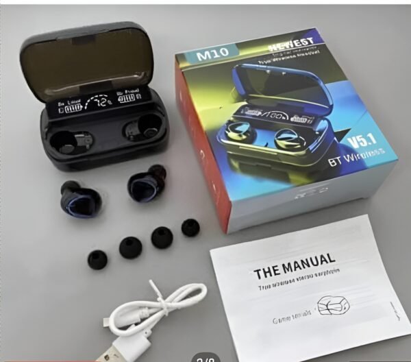 M10 Wireless Bluetooth Earbuds & Headphones Bluetooth Earphones (random color ) - Image 5