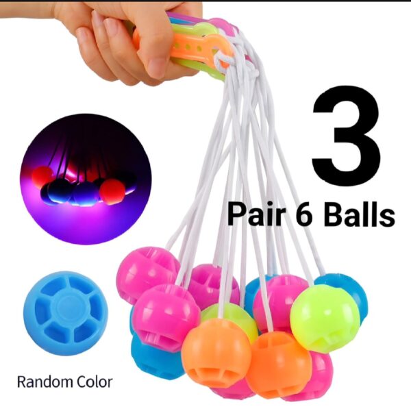 3 packet tak tak clacker ball | china ball | pack of 3 pair ( 6 balls ) for kids and adults (Random Color)