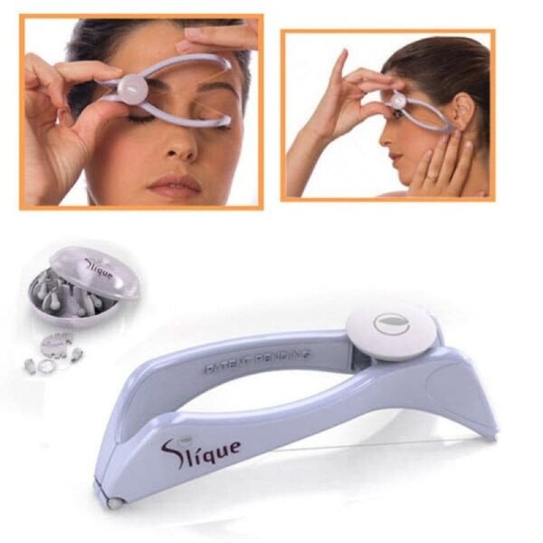 Slique Facial Hair Remover Depilador DIY Hair Spring Threading Epilator For Lip and Eyebrow - Image 2