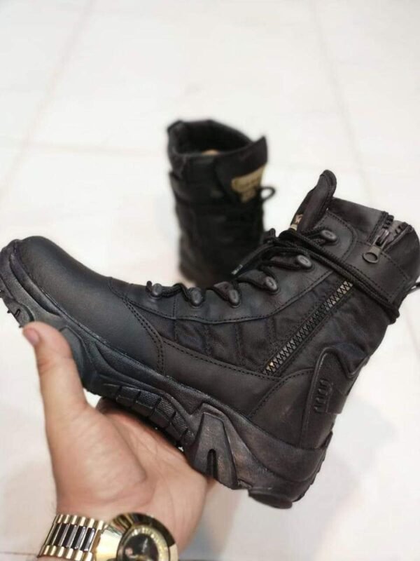 Men's Comfortable Boots, Black Delta - Image 4