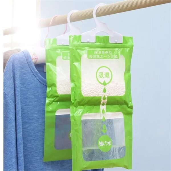 1pcs Moisture Absorbers Hanging Closet Dehumidifier Bags Moisture Abso Wardrobe Closet & Bathroom Walls Humidity Balls Hanging Packet - Image 4