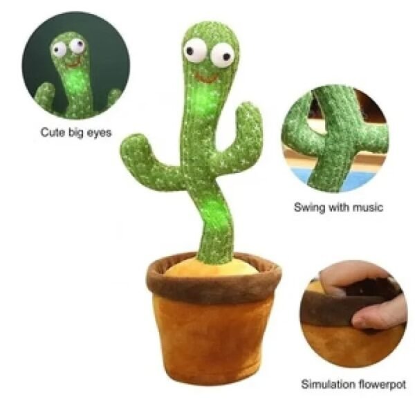 DANCING CACTUS TOY WITH HAT (RECHARGEABLE) (WITH BOX) - Image 9