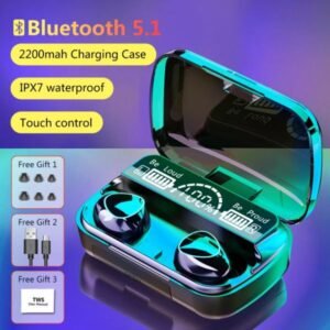 M10 Earbuds 3500 Mah Original, waterproof,Wireless Bluetooth EarBuds with Super Sound & High Quality Touch Sensors