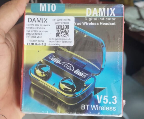 M10 Wireless Bluetooth Earbuds &amp Bluetooth Earphones Noise Cancellation Hifi Quality - Image 2