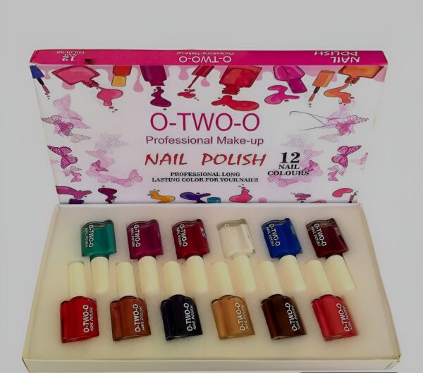 (Pack of 12) O-TWO-O Professional Makeup  Nail Polish  ( Permanent )