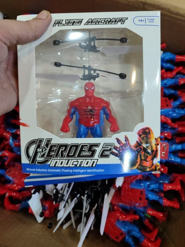 Hand Sensor Flying Spider man | Avengers Heroes Flying Aircraft Toy For Kids (Random Character and Color) - Image 2