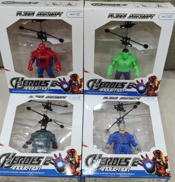 Hand Sensor Flying Spider man | Avengers Heroes Flying Aircraft Toy For Kids (Random Character and Color) - Image 3