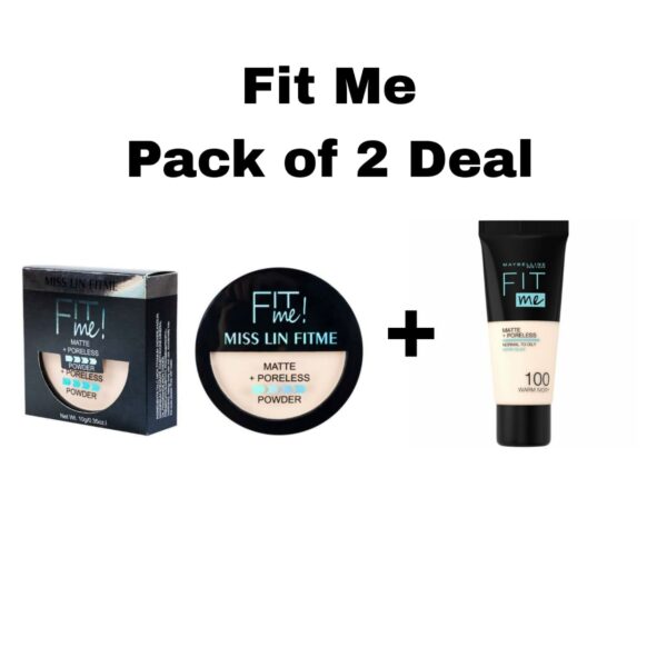 Fit me 2-in-1 Face Powder & BB Tube  Makeup Deal for Girls & Women