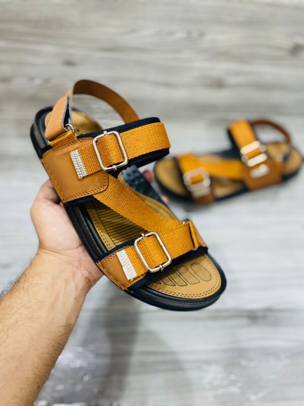 (yellow) Cross-Cross Sandle  For Men - Image 2