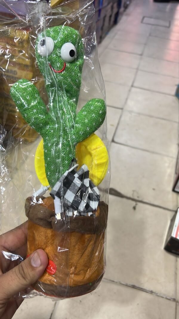 DANCING CACTUS TOY WITH HAT (RECHARGEABLE) (WITH BOX) - Image 3