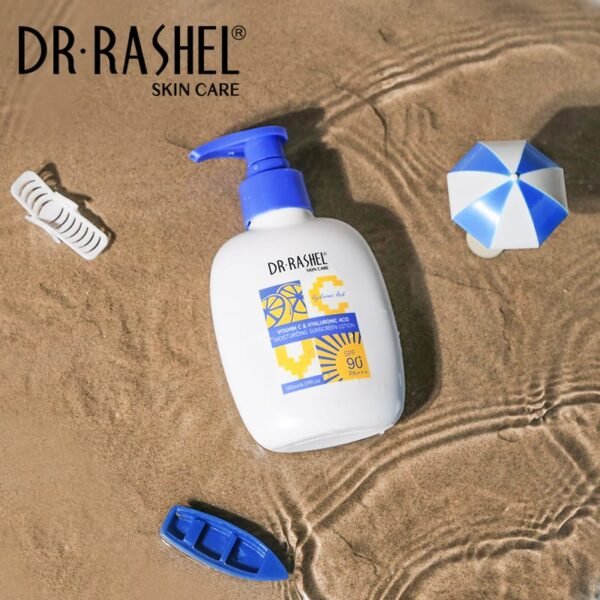 Dr Rashel Vitamin C Hyaluronic Acid Moisturizing SUNSCREEN LOTION SPF 90 - 180 ml - Image 5