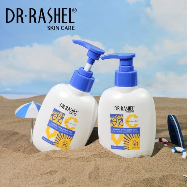 Dr Rashel Vitamin C Hyaluronic Acid Moisturizing SUNSCREEN LOTION SPF 90 - 180 ml - Image 7
