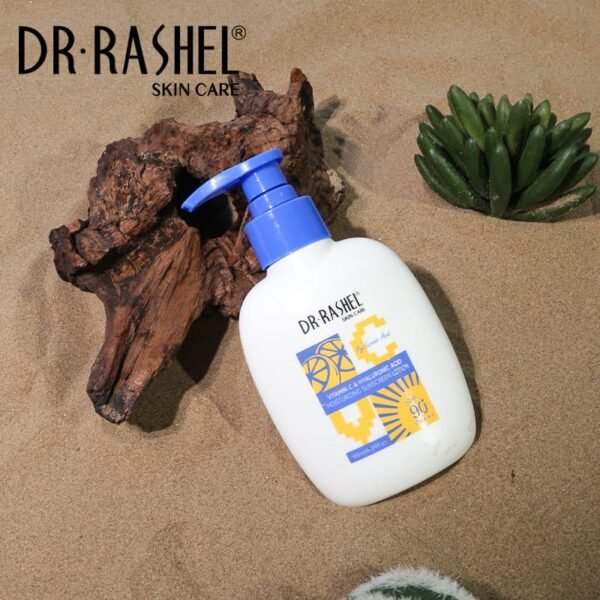Dr Rashel Vitamin C Hyaluronic Acid Moisturizing SUNSCREEN LOTION SPF 90 - 180 ml - Image 8