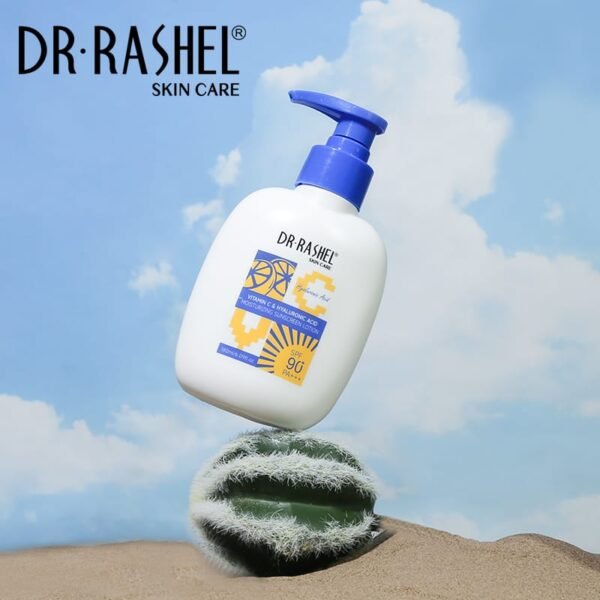 Dr Rashel Vitamin C Hyaluronic Acid Moisturizing SUNSCREEN LOTION SPF 90 - 180 ml - Image 6