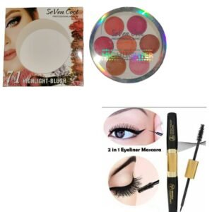 (Pack of 2) Seven Cool Blush & 2 in 1 Mascara Liner Deal