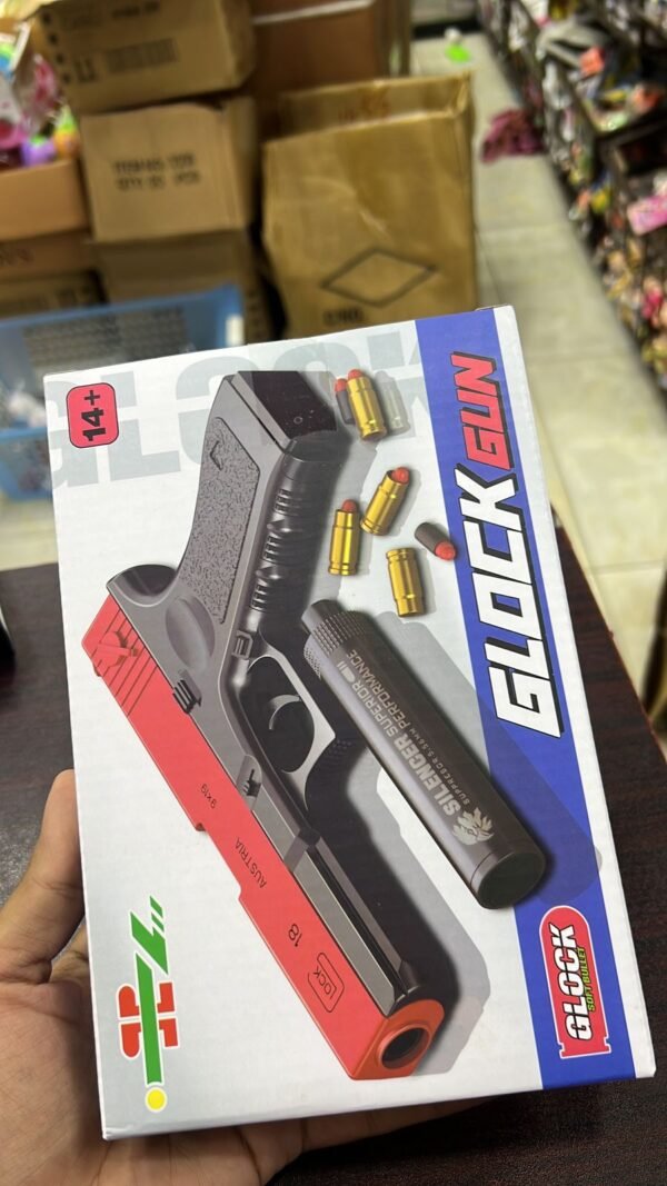 Soft Bullet Toy Gun | Shell Ejecting Pistol for kids, toddlers or adults (random color) - Image 2