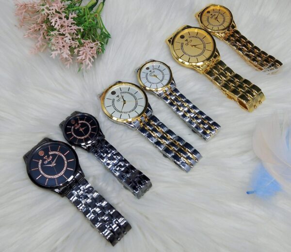 (without box )  FORTUNE TIME COUPLE WATCHES