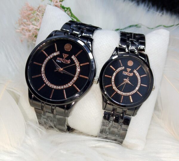 (without box )  FORTUNE TIME COUPLE WATCHES - Image 5